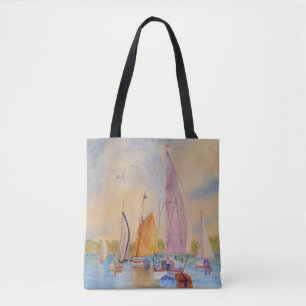 Bolsa Tote Navegação por Sunset em veleiro