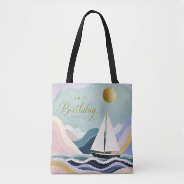 Bolsa Tote Navegando Suavemente para Outro Ano (Frente)