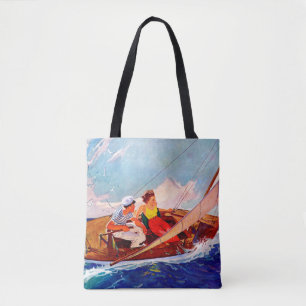 Bolsa Tote Navigação do casal por R.J. Cavaliere