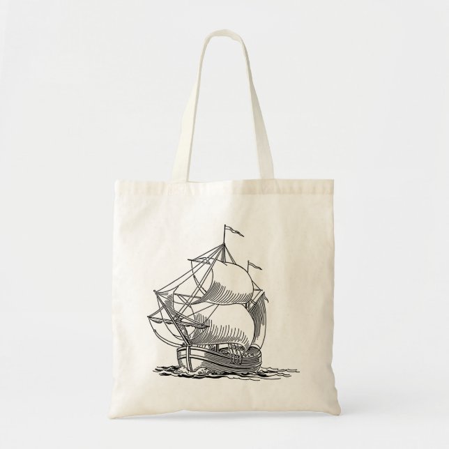 Bolsa Tote Navio à Vela (Frente)