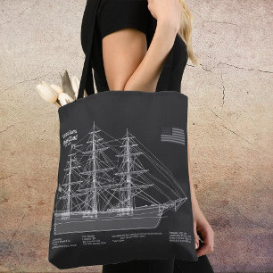 Bolsa Tote Navio Clipper Flying Cloud - Projeto PD