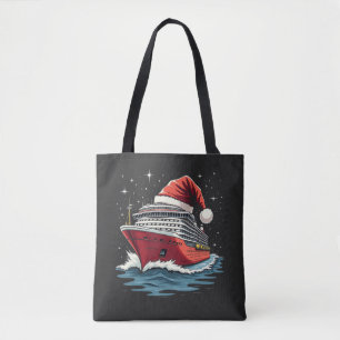 Bolsa Tote Navio de Cruzeiro Familiar de Natal