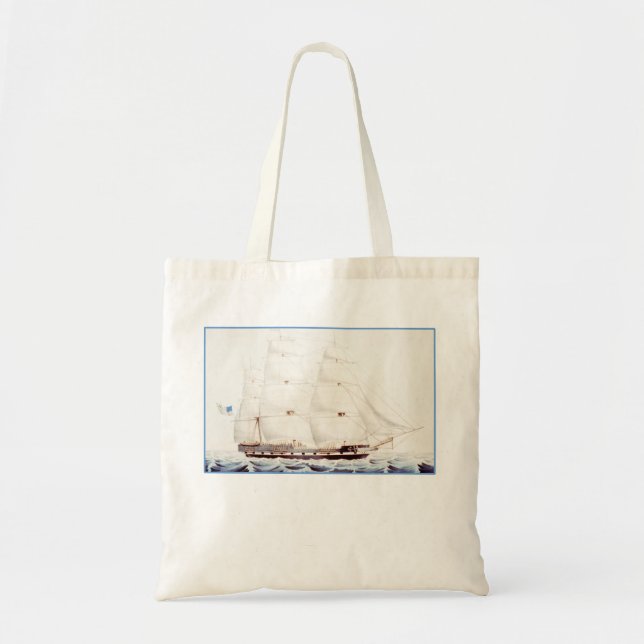 BOLSA TOTE NAVIO DE NAVEGAÇÃO (Frente)