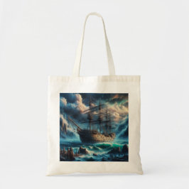 Bolsa Tote Navio Fantasma Mary Celeste Assombrando Mistério M