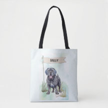 Neapolitan Mastiff Watercolor Personalized Dog
