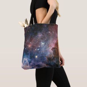 Bolsa Tote Nebulosa Carina Vermelha e Azul do Telescópio Hubb