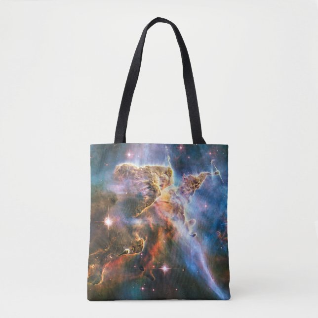 Bolsa Tote Nebulosa da galáxia espacial. Estrelas e astronomi (Frente)