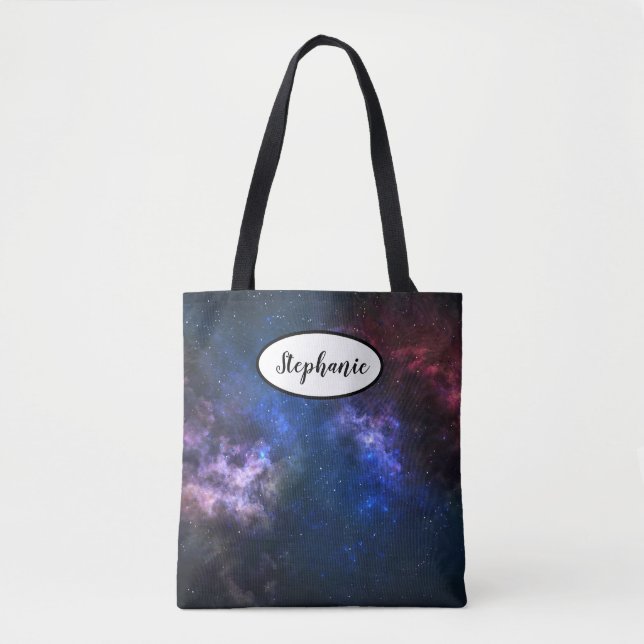 Bolsa Tote Nebulosa do Espaço Exterior Céu Próximo  (Frente)