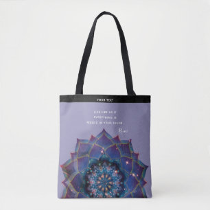 Bolsa Tote Nebulosa em Flor Mandala