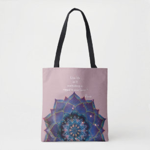 Bolsa Tote Nebulosa em Flor Mandala