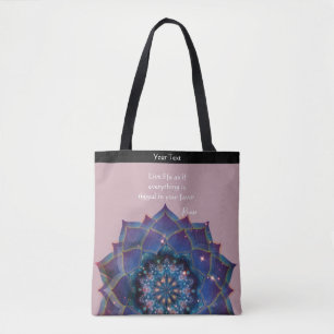 Bolsa Tote Nebulosa em Flor Mandala