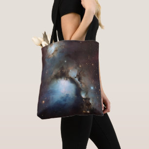 Bolsa Tote Nebulosa Órion Astronomia azul marrom bege céu est