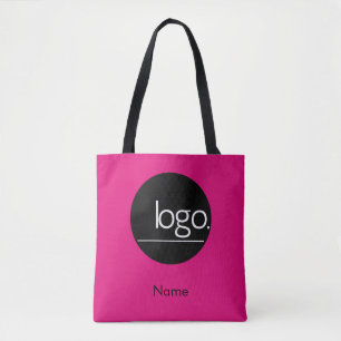 BOLSA TOTE NEGÓCIOS DE TEXTO PERSONALIZADOS DE LOGOTIPOS QUEN