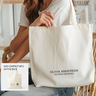 Bolsa Tote Negócios Minimalistas Personalizados