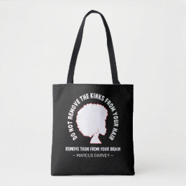 Bolsa Tote NEGRO HAIR Inspirational Marcus Garvey Cote