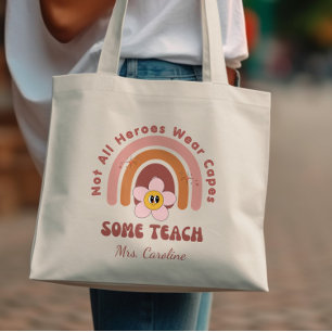 Bolsa Tote Nem todos os heróis vestem alguns professores