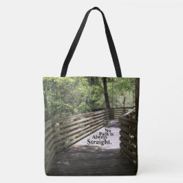 Bolsa Tote Nenhum caminho é sempre reto