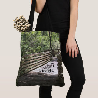 Bolsa Tote Nenhum caminho é sempre reto