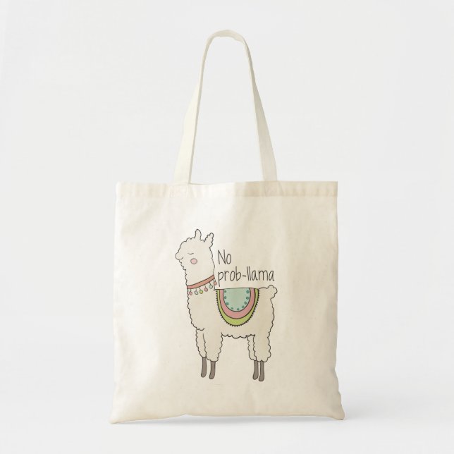 Bolsa Tote Nenhum lama de Prob (Frente)