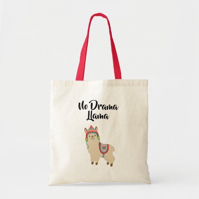 Bolsa Tote Nenhum lama do drama (Frente)