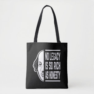 Bolsa Tote Nenhum Legado É Tão Rico Que Shakespeare Cita Thes