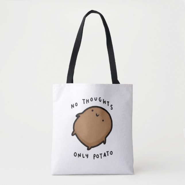 Bolsa Tote Nenhum pensamento, apenas Batata (Frente)