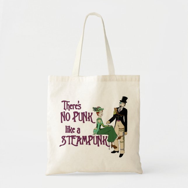 Bolsa Tote Nenhum Punk como um Steampunk (Frente)