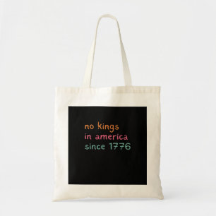 Bolsa Tote Nenhum Rei na América desde 1776 Liberdade Anti Co