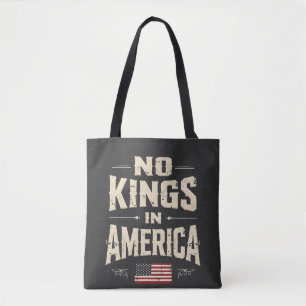 Bolsa Tote Nenhum rei na América trava humor político