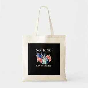 Bolsa Tote Nenhum Rei Vive na Bandeira da Liberdade Americana