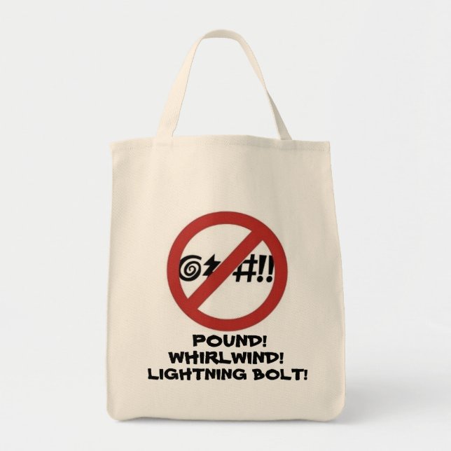 Bolsa Tote Nenhum sinal maldizendo (Frente)