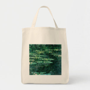 Bolsa Tote NENÚFARES EM LAGO VERDE por Claude Monet 