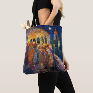 Bolsa Tote Neo-Impressionismo Cidade Noturna