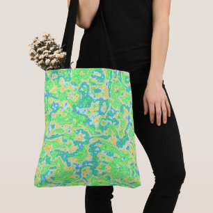 Bolsa Tote Neon Acid Trip Marble 