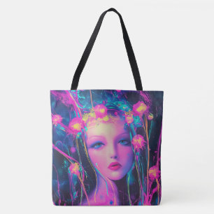 Bolsa Tote Neon Alienígena Goddese