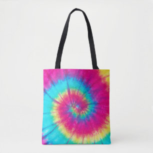 Bolsa Tote Neon Bright Retro Tie Dye
