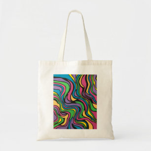Bolsa Tote Neon Brook-Arte abstrata pintada à mão