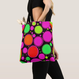Bolsa Tote Neon Dot Party