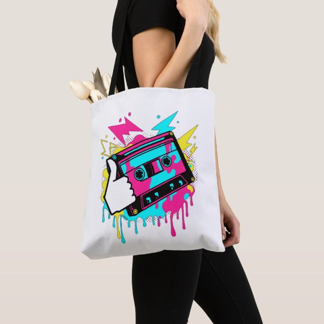 Bolsa Tote Neon Funk Thumbs-Up (Close Up)