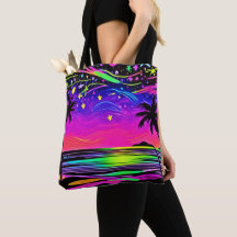Neon Night Beachscape