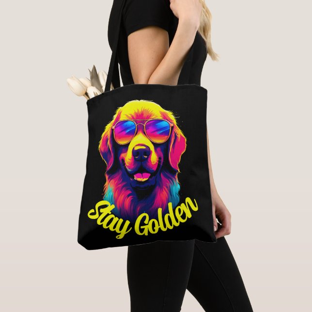 Bolsa Tote Neon Ouro Retriever (Close Up)