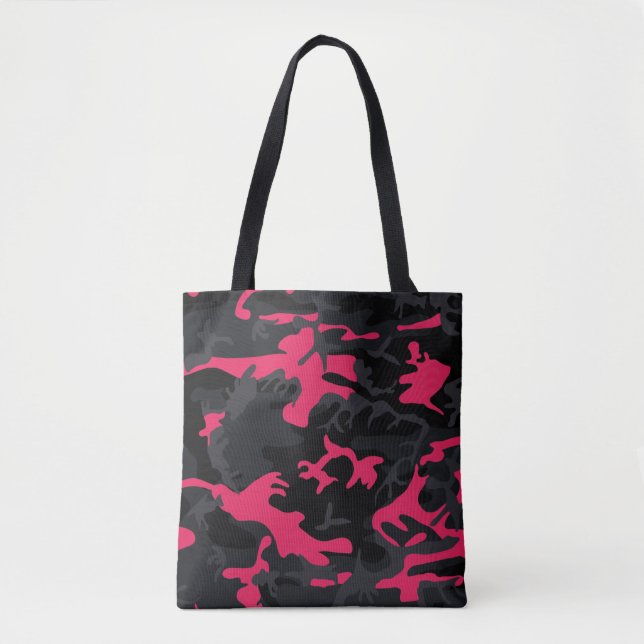 Bolsa Tote Neon Pink Realça Camo (Frente)