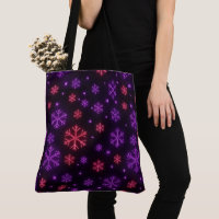 Neon Snowflakes