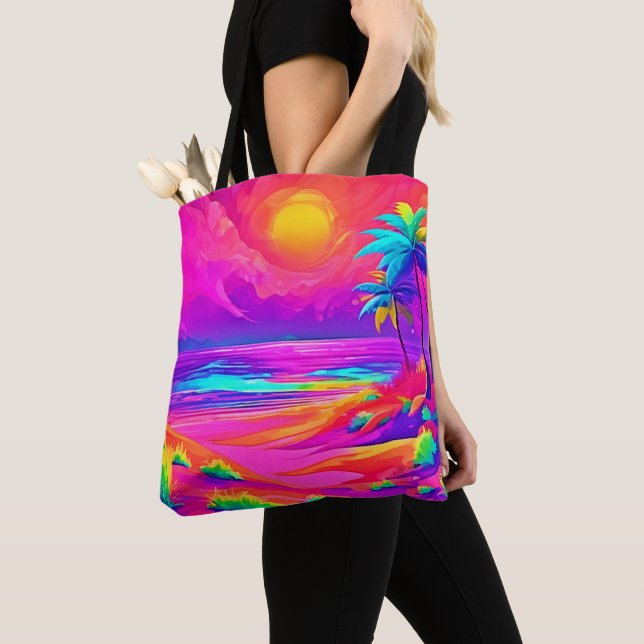 Bolsa Tote Neon Sun e Beach Bliss (Close Up)