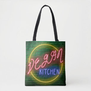 Bolsa Tote Neon Vegan Kitchen Sinal