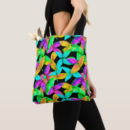 Bolsa Tote Neonscape Leaf Pattern