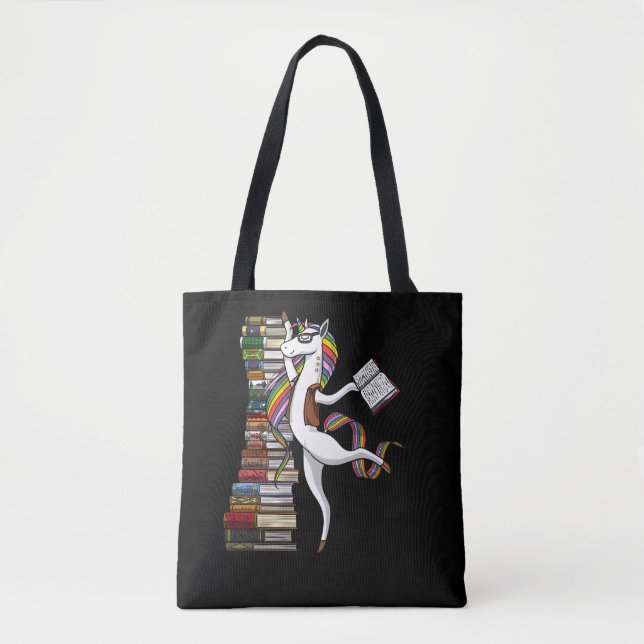 Bolsa Tote Nerd mágico da leitura do livro do bibliotecário (Frente)