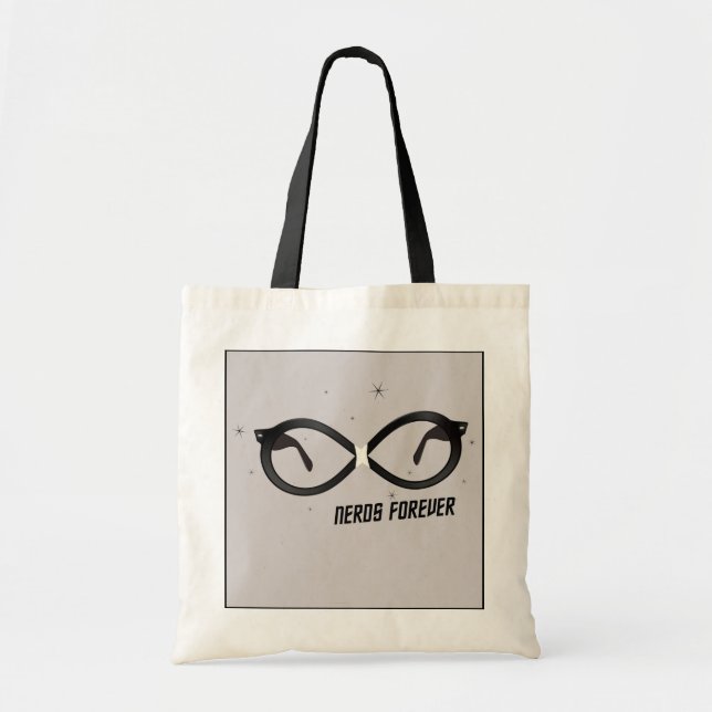 Bolsa Tote Nerd para sempre (Frente)