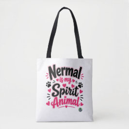Bolsa Tote NERMAL É MEU ANIMAL ESPIRITUAL _ O Gato Café do Al