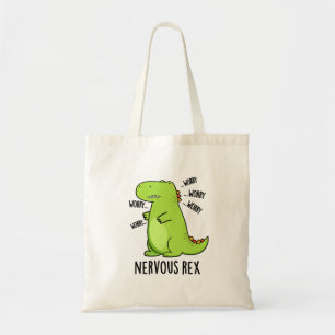 Bolsa Tote Nervoso Rex Funny Dinossaur TRex Pun